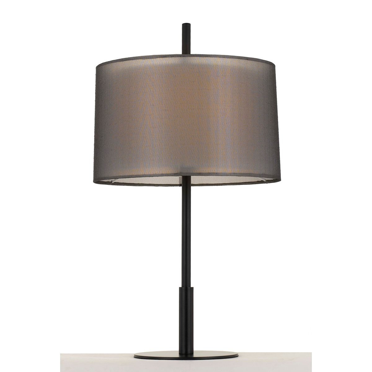 Vale Table Lamp in Black with Black Shade