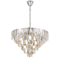 Thumbnail for Valerie 600mm 10 Light Crystal Chandelier in Chrome