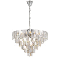 Thumbnail for Valerie 600mm 10 Light Crystal Chandelier in Chrome