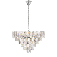 Thumbnail for Valerie 600mm 10 Light Crystal Chandelier in Chrome