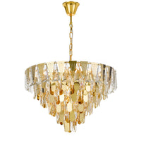 Thumbnail for Valerie 600mm 10 Light Crystal Chandelier in Gold