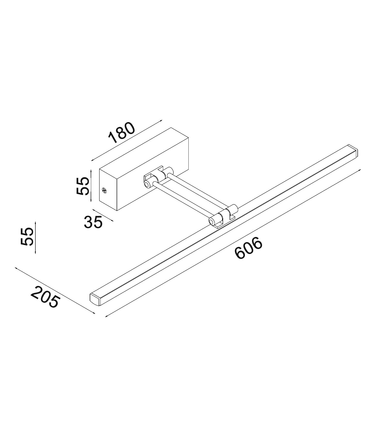 VANIDAD: LED Tri-CCT Interior Dimmable Picture Wall Lights IP20