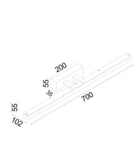Thumbnail for VANITAS: Interior LED Tri-CCT Vanity / Picture Wall Lights IP44 (L700mm)