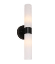 Vara: Interior Tubular Up/Down Opal Glass Wall Lights