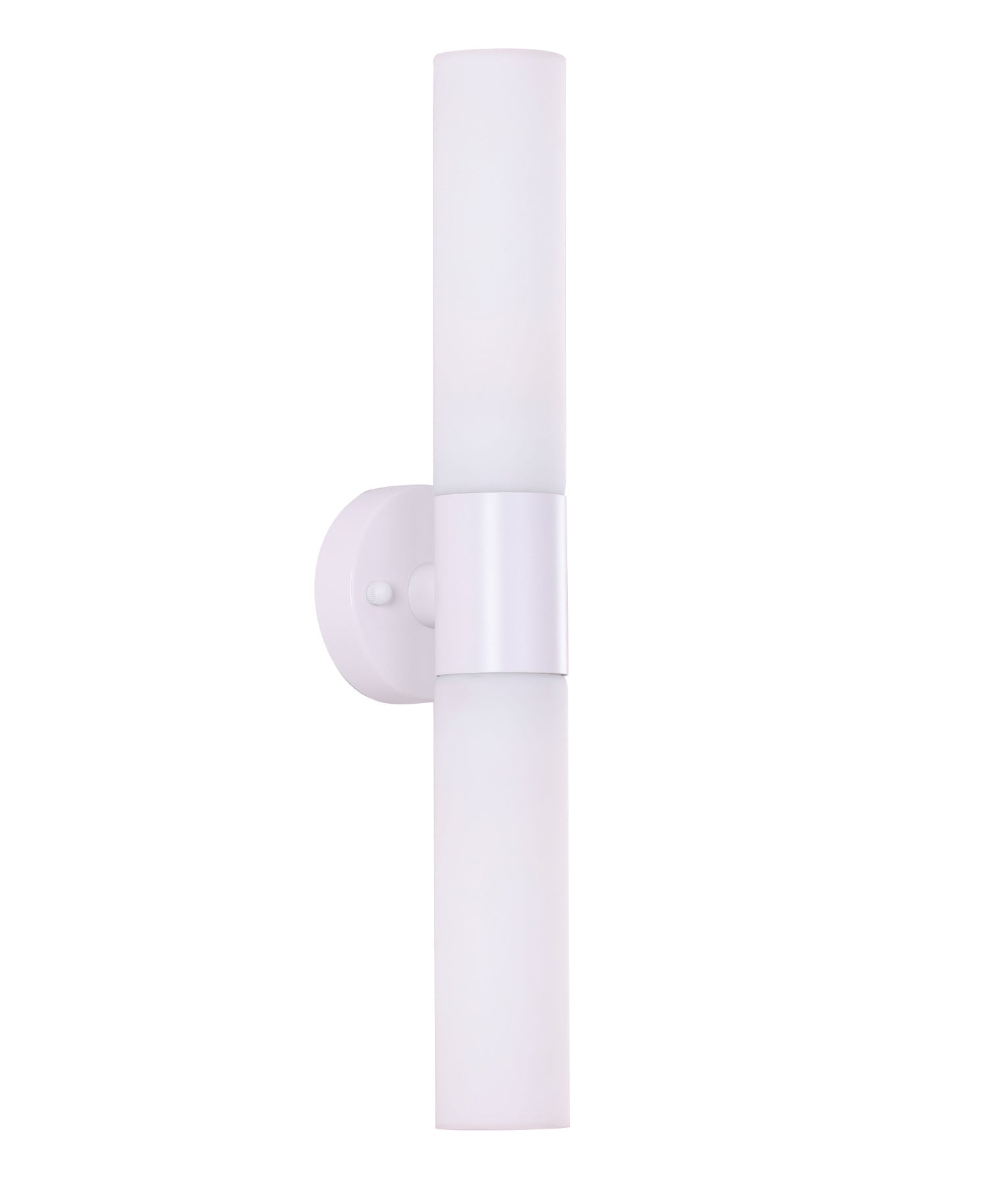 Vara: Interior Tubular Up/Down Opal Glass Wall Lights