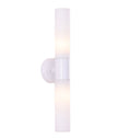 Vara: Interior Tubular Up/Down Opal Glass Wall Lights