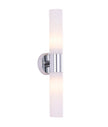 Vara: Interior Tubular Up/Down Opal Glass Wall Lights