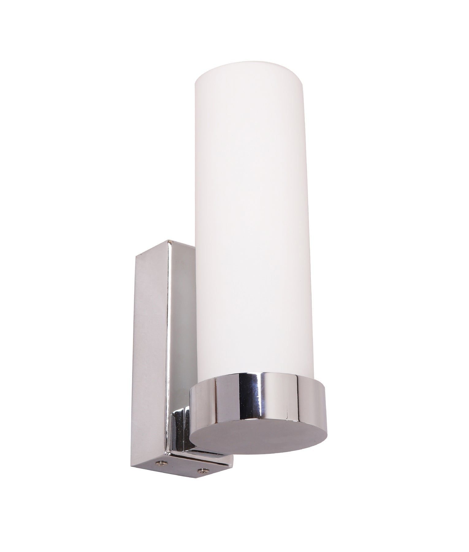 Vara: Interior Tubular Up Opal Glass Wall Lights