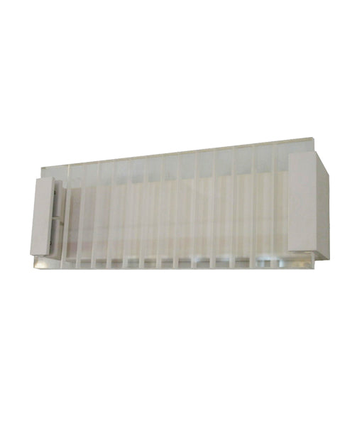 VIENNA: City Series LED Interior Rectangular with Clear / Frost Ribbed Diffuser Wall Light