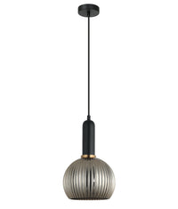 Thumbnail for VINTAJ: Interior Wine Glass Shape Ribbed Glass Pendant Lights