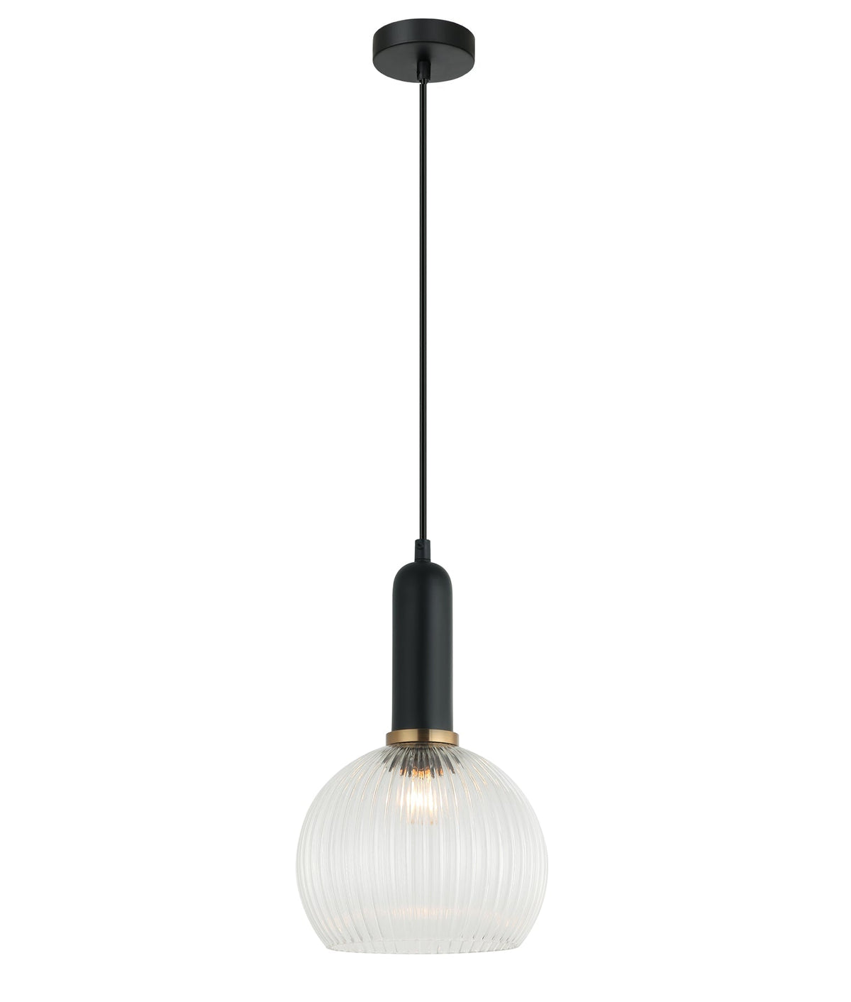 VINTAJ: Interior Wine Glass Shape Ribbed Glass Pendant Lights