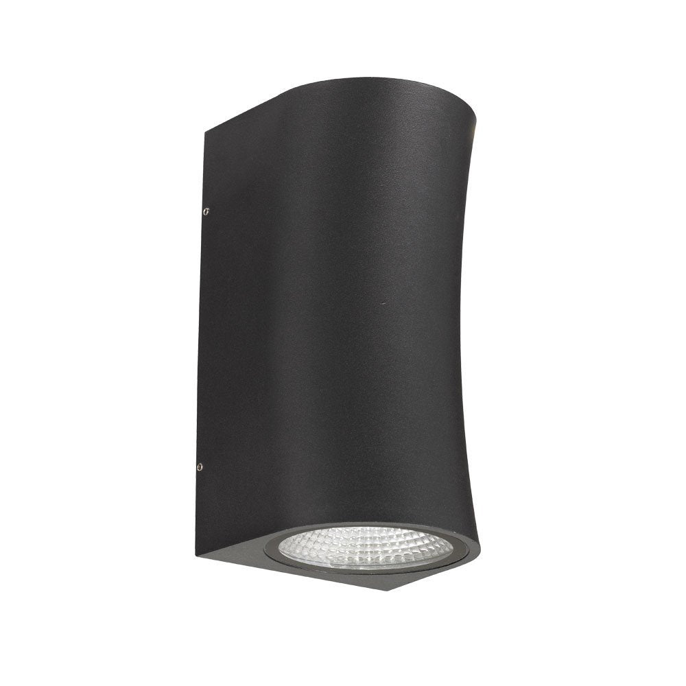 Vita IP44 Up and Down Exterior 7 Watt CCT LED Wall Light in Black