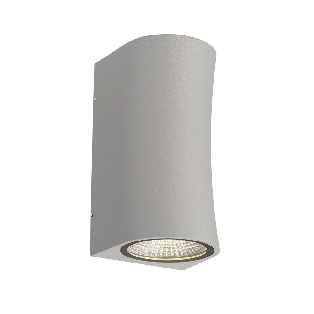 Vita IP44 Up and Down Exterior 7 Watt CCT LED Wall Light in Silver