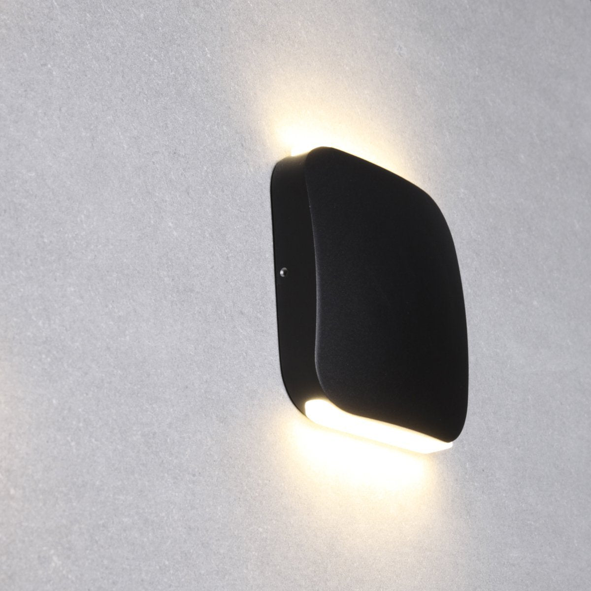 Vox LED 9 Watt Exterior Surface Mount Up / Down Wall Light in Black