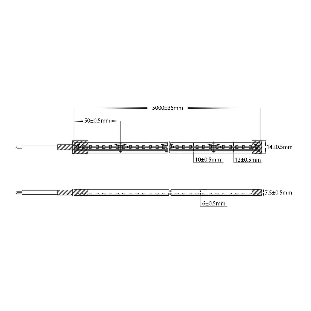 VPR9794IP67-320 - Viper 9.6w Per Metre 2m Haviflex LED Strip Kit - IP67 Complete With Dimmable LED Driver