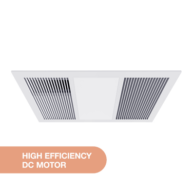 Vapour DC 2000W PTC 4 in 1 Bathroom Heater Exhaust Fan White