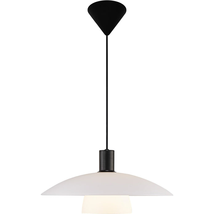 Verona Contemporary Pendant Light Opal White