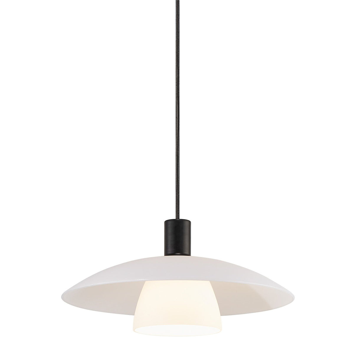 Verona Contemporary Pendant Light Opal White