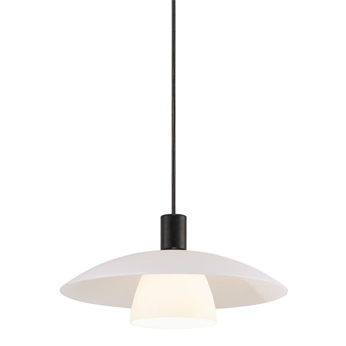 Verona Contemporary Pendant Light Opal White