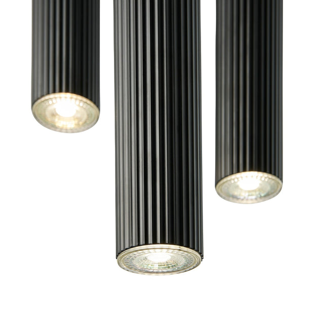Vico 3-Rondel Scandinavian Pendant Light Black
