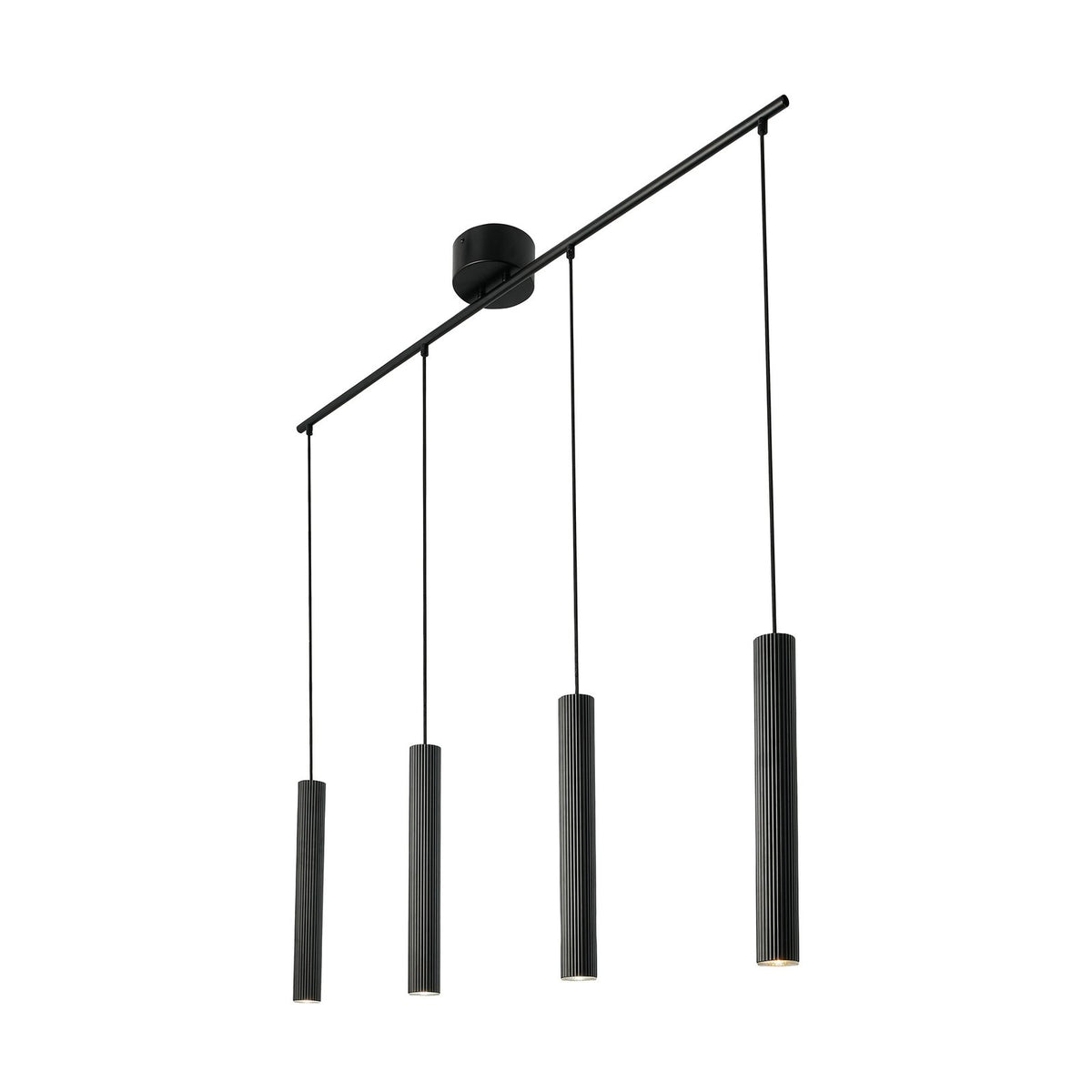 Vico 4-Rail Scandinavian Pendant Light Black