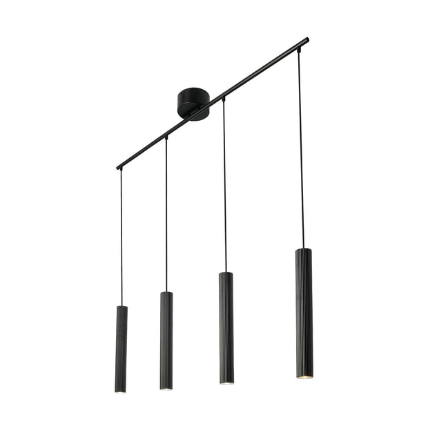 Vico 4-Rail Scandinavian Pendant Light Black