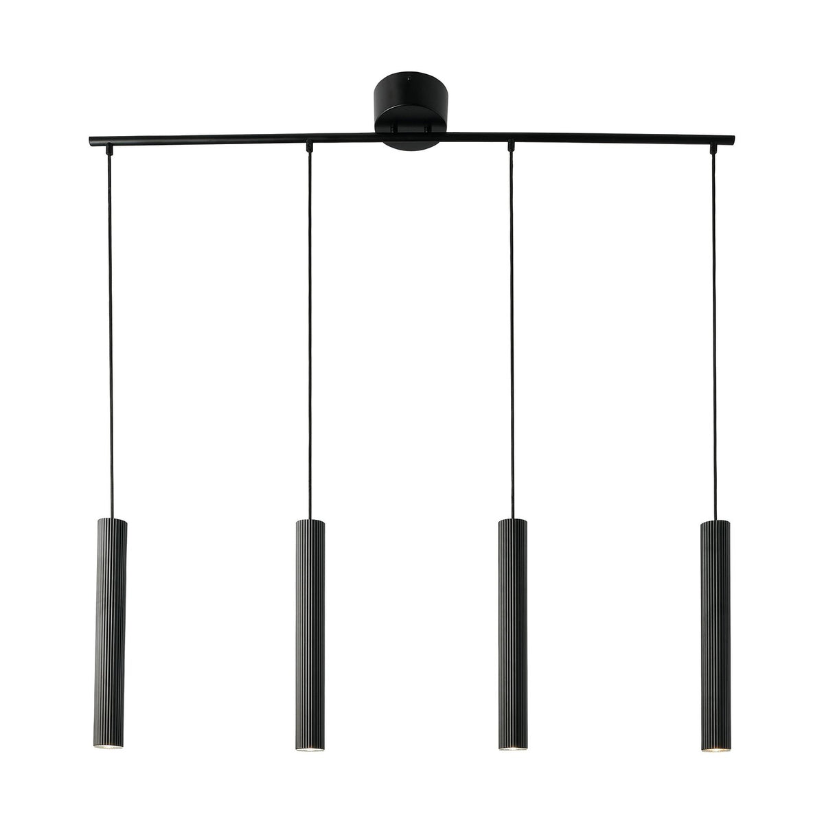 Vico 4-Rail Scandinavian Pendant Light Black