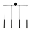 Vico 4-Rail Scandinavian Pendant Light Black