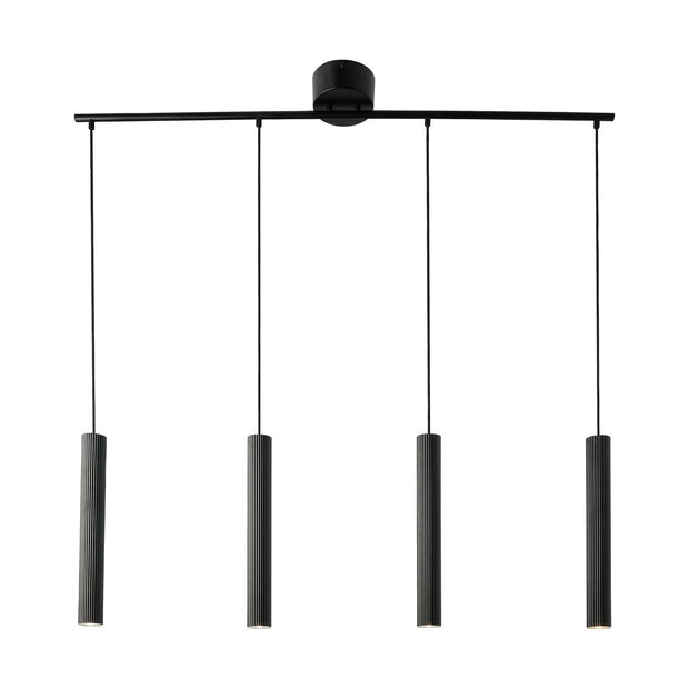 Vico 4-Rail Scandinavian Pendant Light Black
