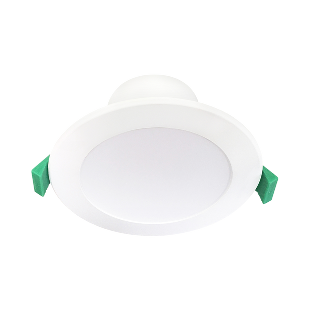 Vito 9w Flat Tricolour LED Integrated Downlight Matt White