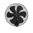 WALL 45-DC - Matte Black 6 blade 4–90-watt 6 speed 45cm Oscillating DC Industrial Wall Fan