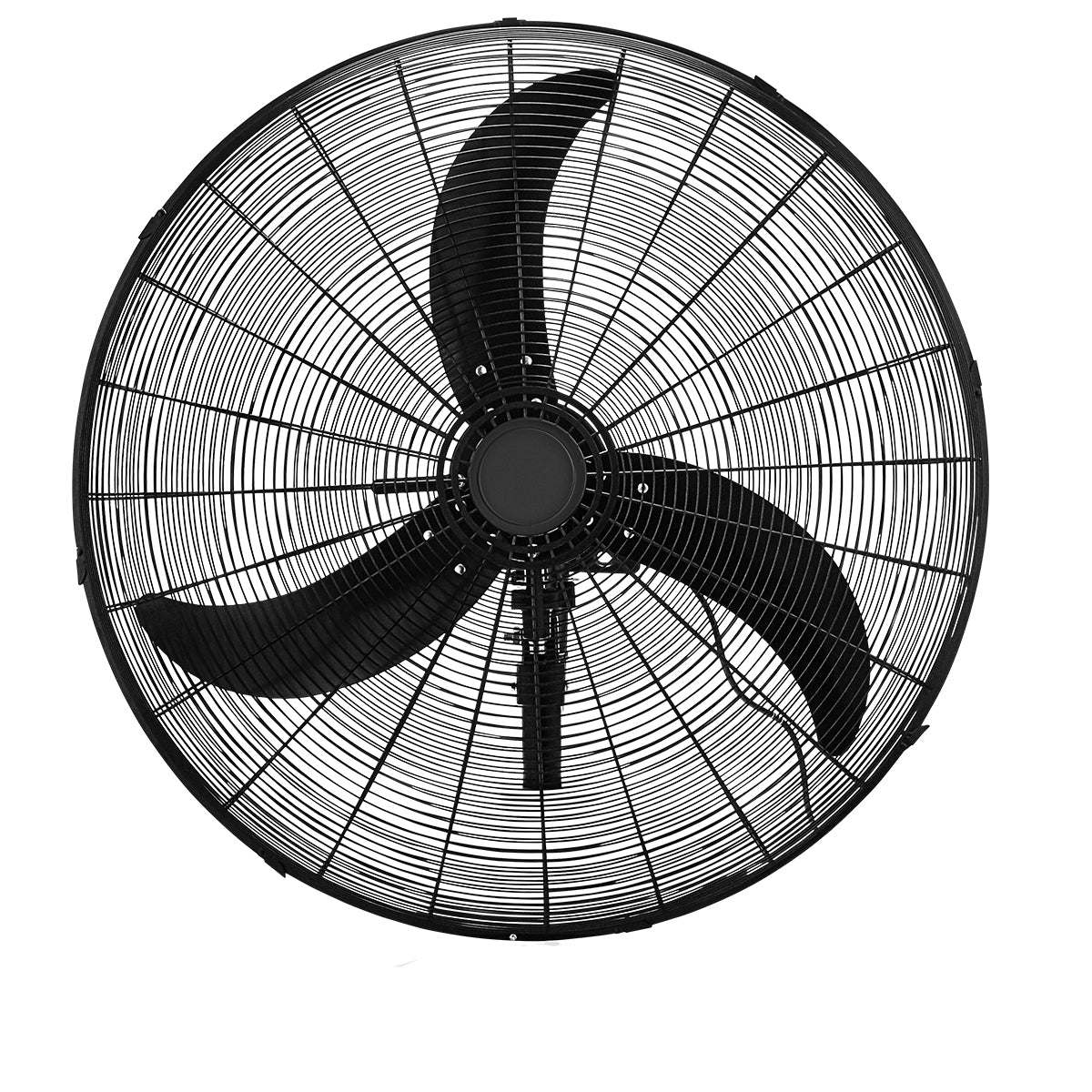 WALL 75-DC - Matte Black 3 blade 18–130-watt 6 speed 75cm Oscillating DC Industrial Wall Fan