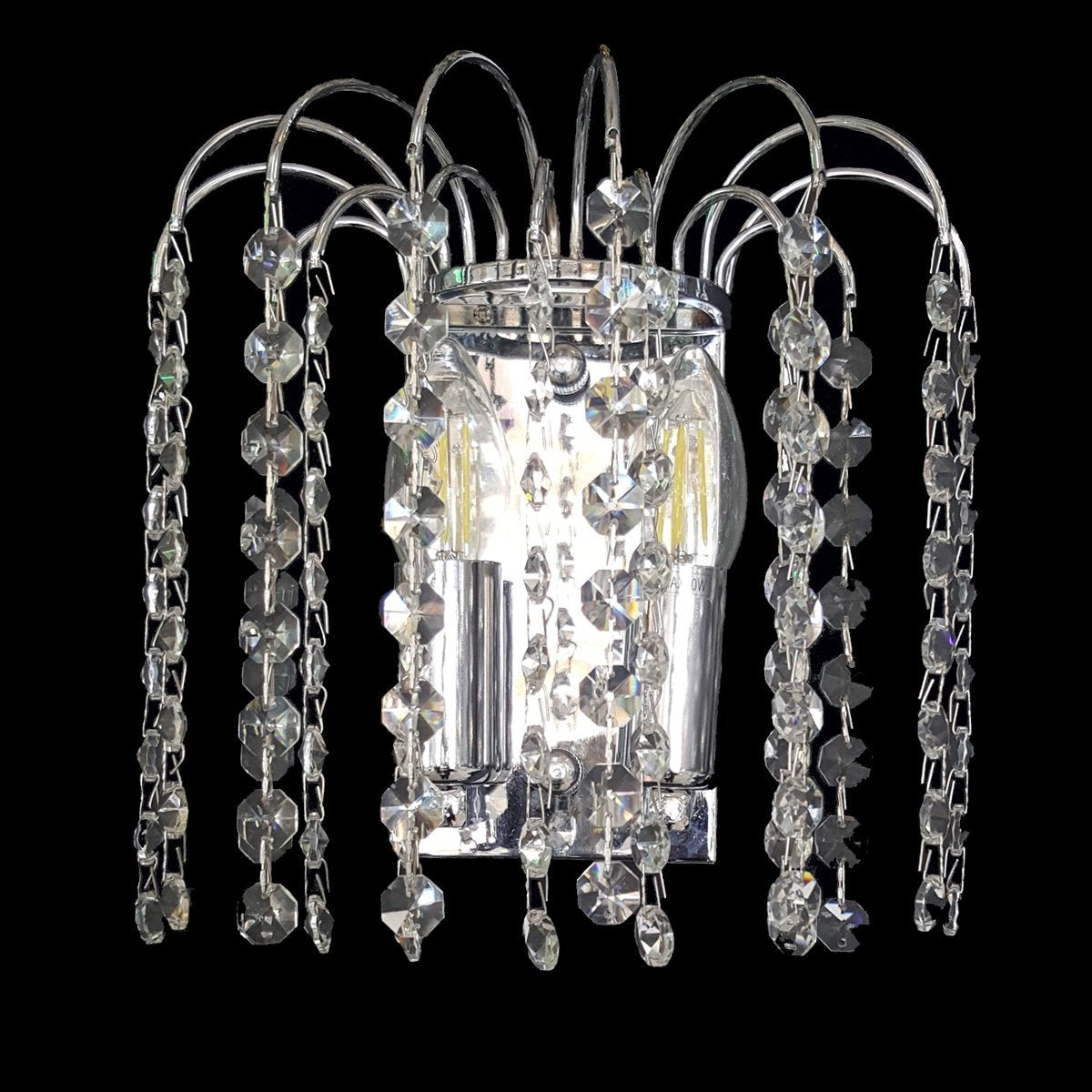 Waterfall Chrome Wall Light - CRWWAT02220CH