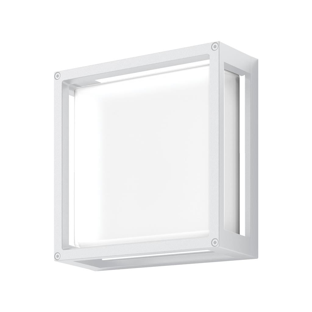 York 12 12w led square wall light ip65 240v White