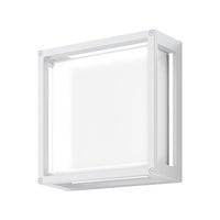 Thumbnail for York 12 12w led square wall light ip65 240v White