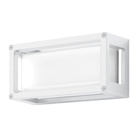 Thumbnail for York 7 7w rectangle wall light ip65 240v white