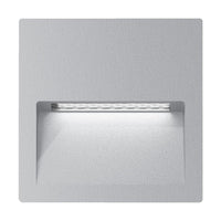 Thumbnail for zac 4 4w square recessed led wall light ip65 240v zac 4 sqr slr