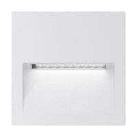 Thumbnail for zac 4 4w square recessed led wall light ip65 240v white