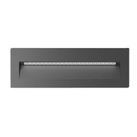 Thumbnail for zac 8w recessed led wall light ip65 240v dark gre