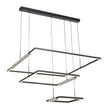 ZAFRA 3 TIER PENDANT BLACK SAND/CRYSTAL