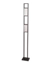 Zeigel: Interior LED Rectangular Textured Ice Glass Diffuser Floor Lamps