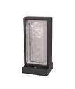 Zeigel: Interior LED Rectangular Textured Ice Glass Diffuser Table Lamps