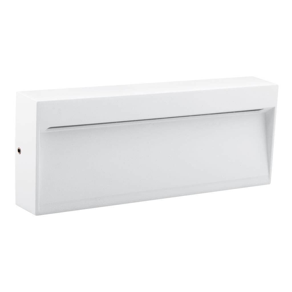 zeke 8 8w rectangular surface mounted led steplight white