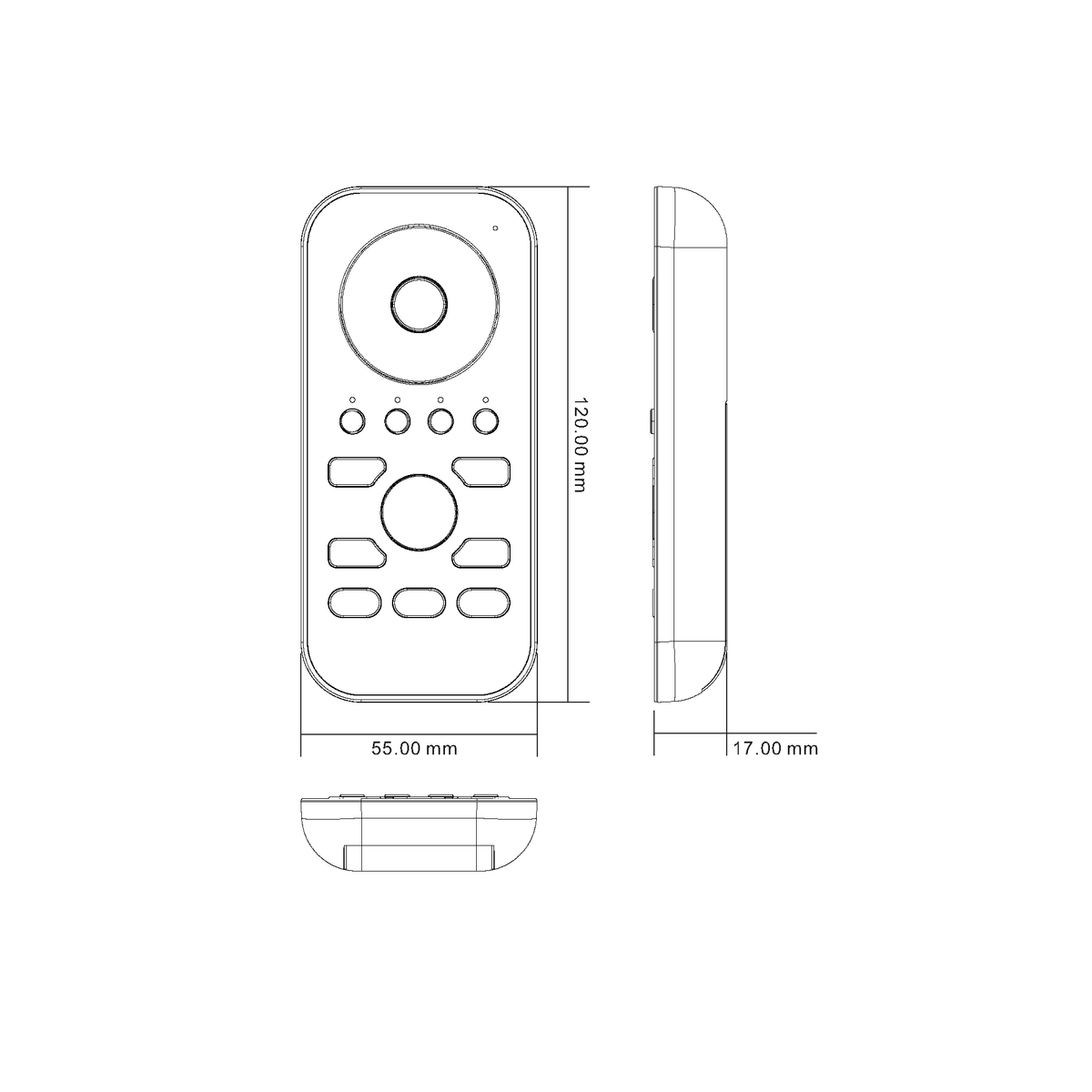 HV9102-ZB-SCREM - Single Coloured Zigbee LED Remote Controller