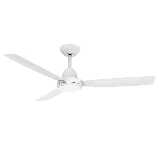 Zorro DC 1220mm ABS 3 Fast Fix Blade Remote Control Ceiling Fan Only Matt White