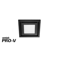 Thumbnail for Airbus 200 Exhaust Fan with 10w LED Light with Black Square Fascia