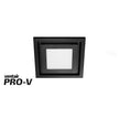 Airbus 250 Exhaust Fan with 14w LED Light with Black Square Fascia