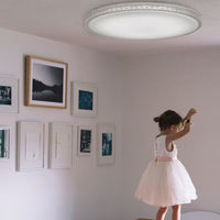 Thumbnail for Amelia 600mm 50 Watt CCT LED Dimmable Oyster Light with Remote