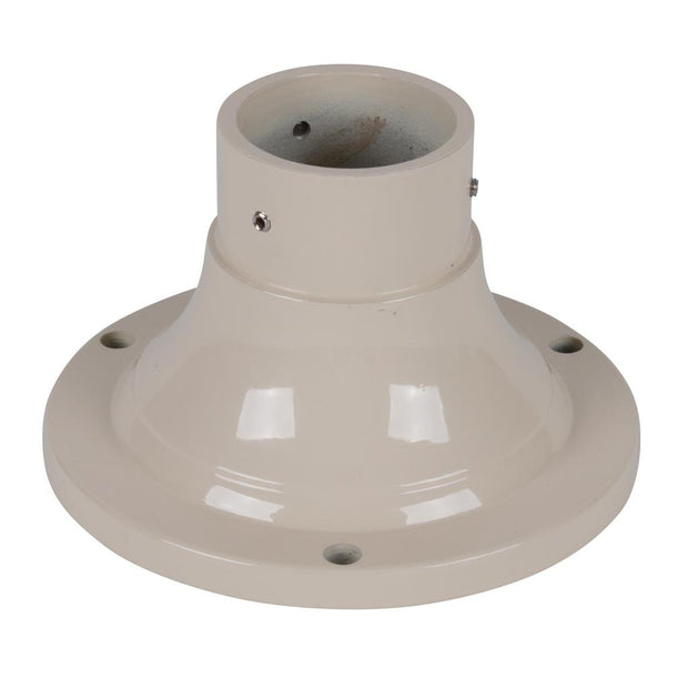 bb 100 aluminium bollard base 60mm 76mm outer diameter post powder coated