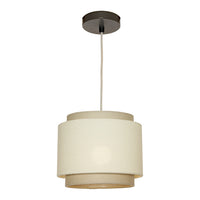 Thumbnail for Bern 1 Light Pendant Small Beige